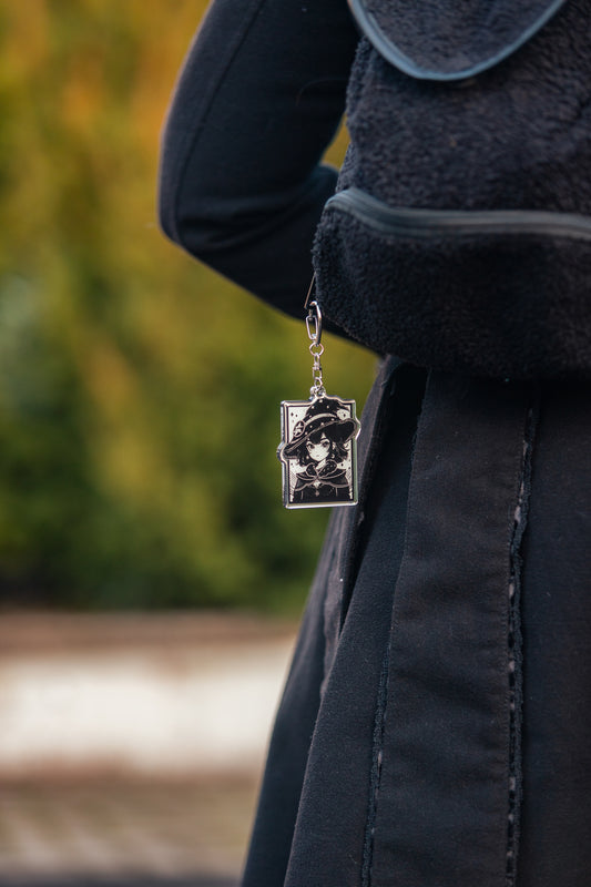 Medieval witch Keychain
