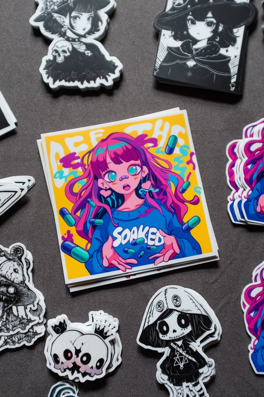 Off The Meds large sticker 10x10