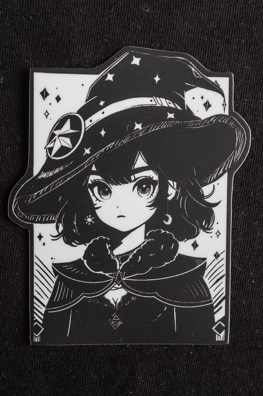 Medieval Witch Vinyl Sticker