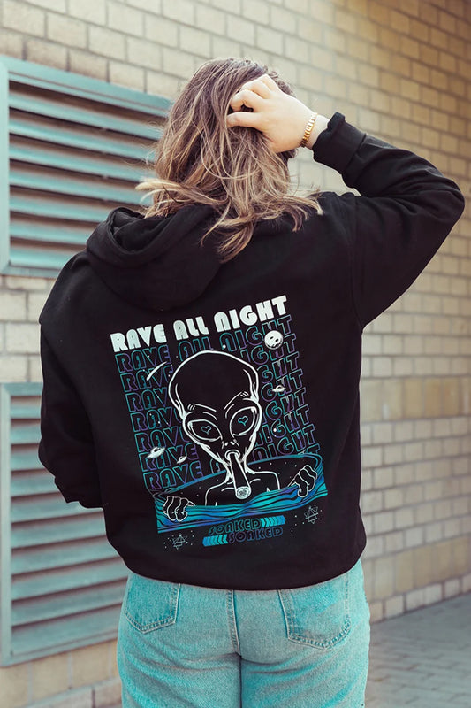 Rave all night Hoodie